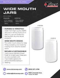 Wide Mouth Jars