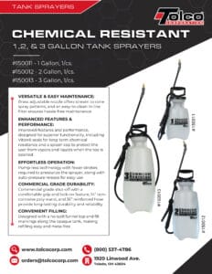 Chemical Resistant Tank Sprayers