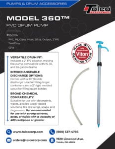 Model 360 PVC Drum Pump