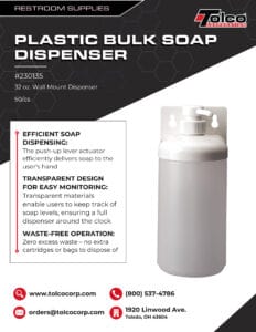 Plastic Bulk Soap Dispenser