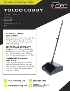 Tolco Lobby Dust Pan