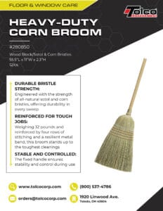 Heavy-Duty Corn Lobby Broom