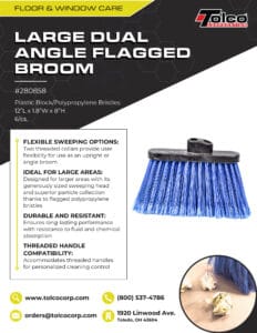 Large Dual Angle Flagged Broom