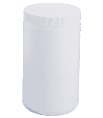 24 oz. White Jar with Lid